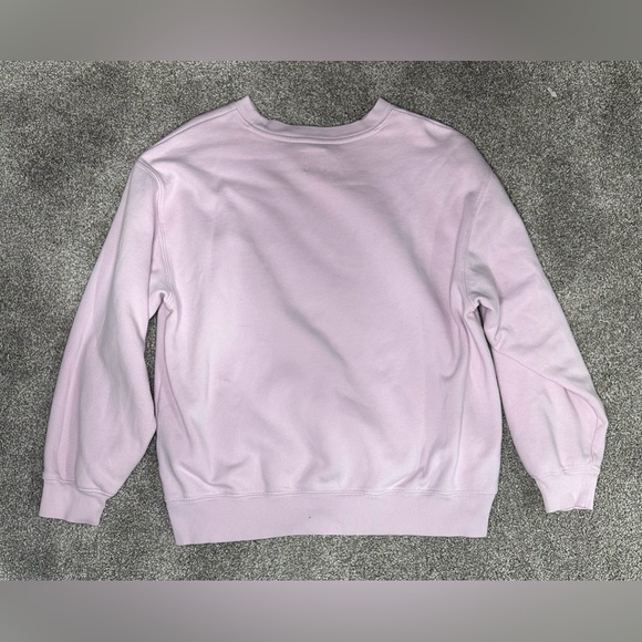 Gap X Barbie Arch Logo Pink Crewneck Sweatshirt Large - Picture 2 of 5